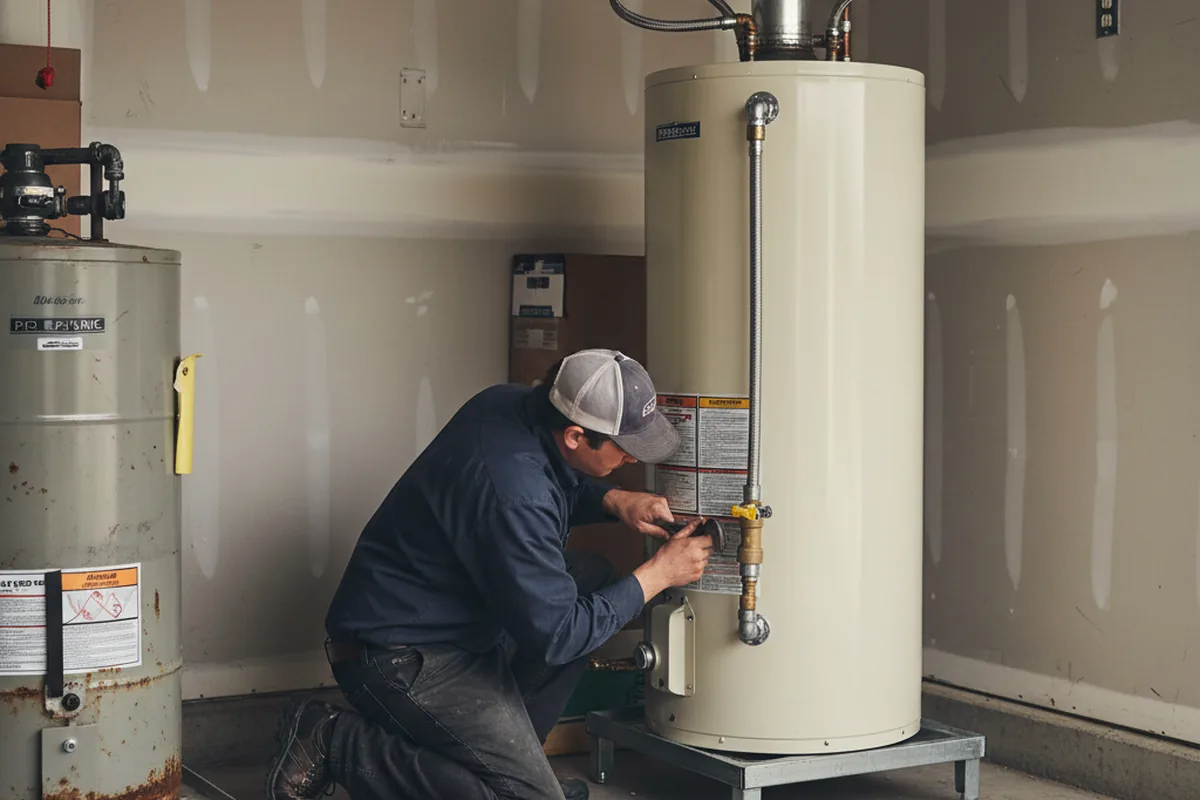Water heater and shutoff valve replacement in Cynthiana